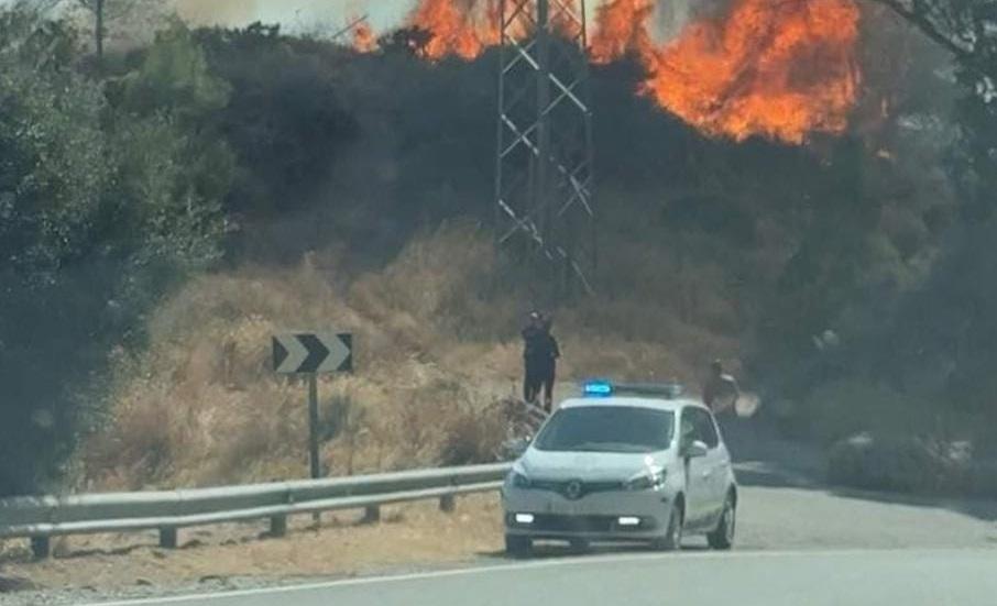 Estabilizado el incendio declarado en la Sierra de Mijas, cerca de Puerto de La Mar